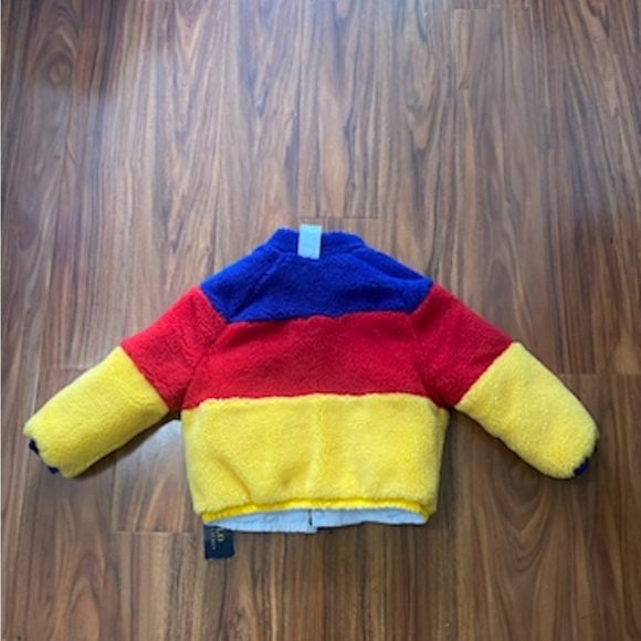 $235 Polo Ralph Lauren Reversible Color Blocked Stripe Bomber Jacket - SZ 4/ 4T - Picture 8 of 11